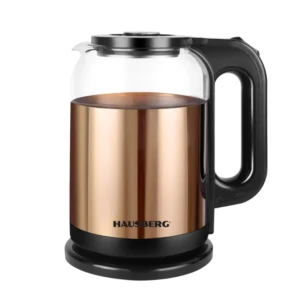 Hausberg HB-3622AU Bouilloire verre & inox 1.8L 1500–1800W